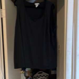 Catherines Black Sleeveless Knit Tank Top